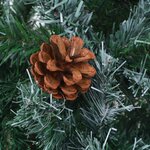 vidaXL Arbre de Noël artificiel avec pommes de pin 180 cm