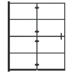 vidaXL Cabine de douche pliable ESG 120x140 cm Noir