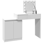 vidaXL Coiffeuse avec LED blanc 115x37x110 5 cm