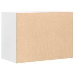 vidaXL Commode d'angle blanc 80x41x58 cm bois d'ingénierie