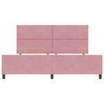 Cadre de lit vidaXL Rose 200x200 cm Velours