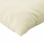vidaXL Coussins de palette lot de 2 blanc crème tissu oxford