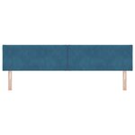 Tête de lit vidaXL Design Blocs Diamants Bleu Foncé 200 cm Velours