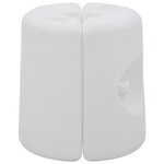 vidaXL Poids de tonnelle 4 Pièces PE Blanc