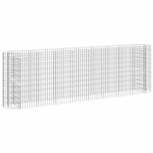 vidaXL Lit surélevé à gabion Fer galvanisé 330x50x100 cm