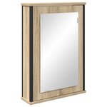 vidaXL Ensemble de meubles de salle de bain en chêne Sonoma en bois d'ingénierie