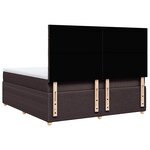 vidaXL Sommier à lattes de lit avec matelas Marron foncé 180x200 cm