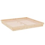 vidaXL Cadre de lit bois massif 200x200 cm