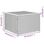 vidaXL Salon de jardin avec coussins 14 Pièces beige résine tressée