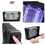 Perel Destructeur d'insectes  électrique  LED UV  grille 2800 V  bac collecteur amovible  80 m²  noir