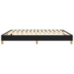 vidaXL Cadre de lit sans matelas noir 160x200 cm tissu