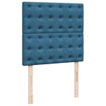 vidaXL Sommier à lattes de lit avec matelas Bleu foncé 100x200 cm
