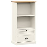 vidaXL Bibliothèque VIGO blanc 60x35x114 5 cm bois massif de pin