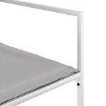 vidaXL Ensemble à manger de jardin avec coussins 17Pièces blanc textilène