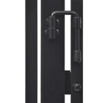 vidaXL Clôture de cheminée pour animaux de compagnie Acier Noir