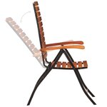 vidaXL Chaises inclinables de jardin lot de 2 Bois solide d'acacia