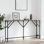 vidaXL Table console sonoma gris 140x23x75 cm bois d'ingénierie