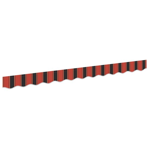vidaXL valance de auvent pour cadre de 2.5 m Multicolore 2.3x0.2 m