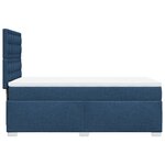 vidaXL Sommier à lattes de lit avec matelas Bleu 90x200 cm Tissu