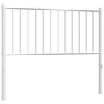 vidaXL Tête de lit métal blanc 100 cm