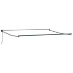 vidaXL Auvent rétractable automatique vert et blanc 450x300 cm