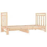 vidaXL Lit coulissant sans matelas 2x(90x190) cm