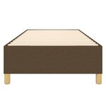 vidaXL Cadre de lit sans matelas marron foncé 100x200 cm tissu