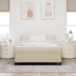 vidaXL Cadre de Lit Vert Clair Gris 160x200 cm Tissu Velours Côtelé