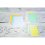 Étui De 100 Fiches - Bristol Quadrillé 5x5 Perforé 125x200mm - Couleurs Assorties - X 12 - Exacompta