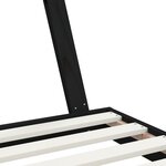 vidaXL Cadre de lit pour enfants noir 80x200 cm bois de pin massif