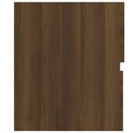 vidaXL Armoire d'évier Chêne marron 80x38 5x45 cm Bois d'ingénierie