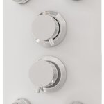 vidaXL Panneau de douche Verre 25x47 5x130 cm Blanc