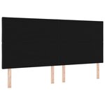 vidaXL Tête de lit Design à blocs de diamant noire 200 cm Tissu