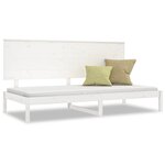 vidaXL Lit de jour sans matelas blanc 80x200 cm bois de pin massif