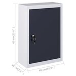 vidaXL Établi avec 4 panneaux muraux et 2 armoires