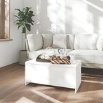 vidaXL Table basse blanc 90x50x41 5 cm bois d'ingénierie
