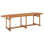 vidaXL Ensemble à manger de jardin 13 Pièces 280x90x75 cm bois d'acacia