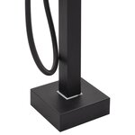vidaXL Robinet de baignoire sur pied Noir Acier inoxydable 90 cm