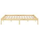 vidaXL Cadre de lit sans matelas bois massif 140x200 cm