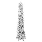 vidaXL Sapin de Noël artificiel pré-éclairé avec 130 LED/neige floquée