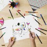 BIC Feutre DUAL BRUSH  2en1  étui de 12  couleurs assorties BIC