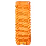 vidaXL Matelas de camping autogonflant avec oreiller 1 personne orange