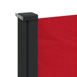 vidaXL Auvent latéral rétractable rouge 140x600 cm