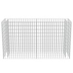 vidaXL Lit surélevé à gabion Acier galvanisé 180x50x100 cm
