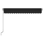 vidaXL Auvent manuel rétractable 400x350 cm Anthracite