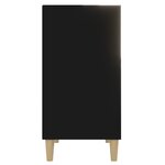 vidaXL Buffet noir 57x35x70 cm bois d’ingénierie