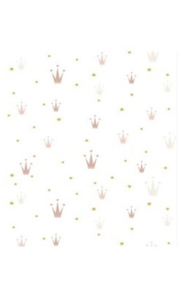 Tapis enfant Crown 80 x 150 cm - Blanc