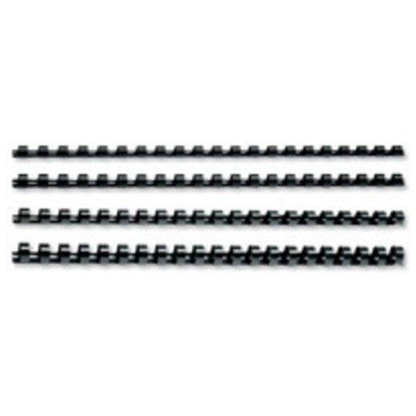 Lot de 100 CombBind Peignes de reliure noir 10 mm GBC