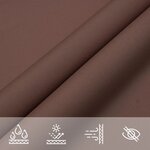vidaXL Voile de parasol tissu oxford rectangulaire 6x8 m marron