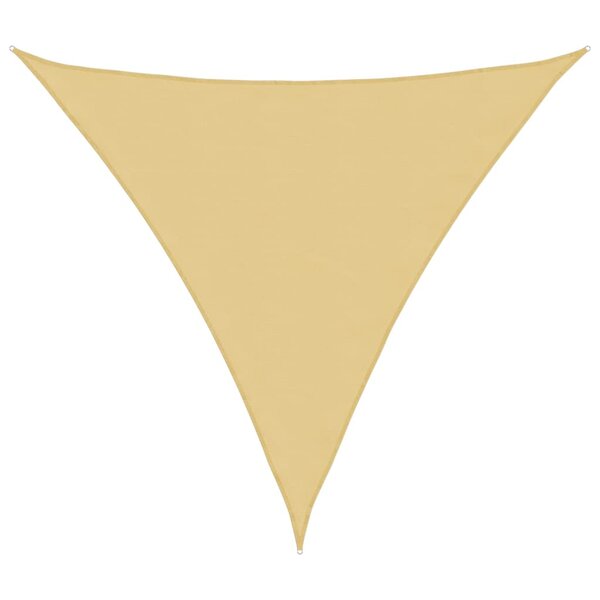 vidaXL Voile d'ombrage sable 3 6x3 6x3 6 m 100   polyester oxford